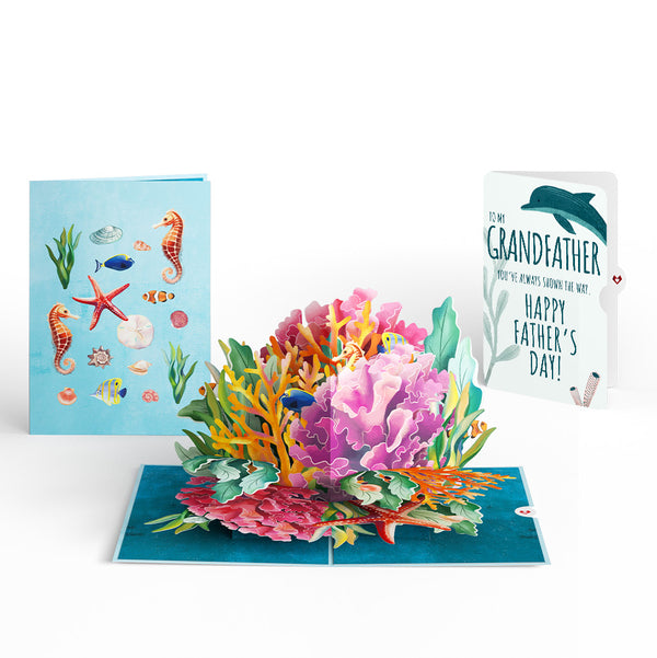 i love pop Coral Reef Wonders Father’s Day Pop-Up Card and Sentiment Set for Grandfather