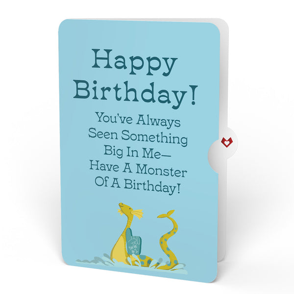 I Love Pop Dad You're A Legend Loch Ness Monster Birthday Pop-Up Card And Sentiment Set