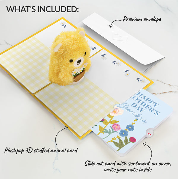 I Love Pop Daisy Greetings Mother's Day Plushpop Card And Sentiment Set For Grandma