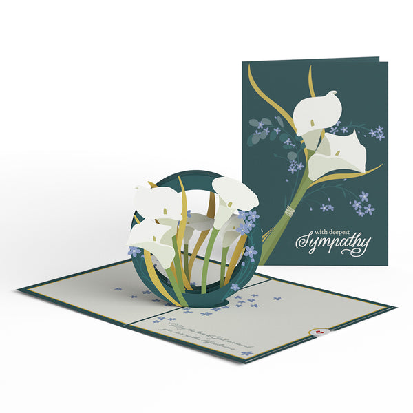 I Love Pop Deepest Sympathy Pop-Up Card & Bouquet Bundle