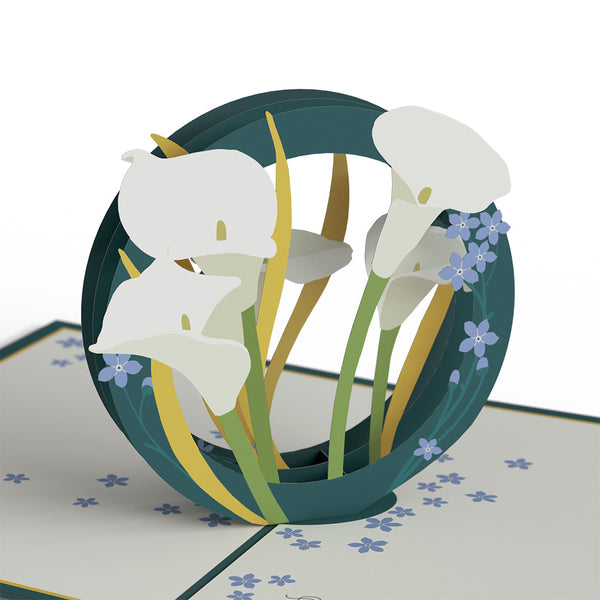 I Love Pop Deepest Sympathy Pop-Up Card & Bouquet Bundle