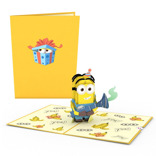 i love pop Despicable Me Minions Birthday Surprise Pop-Up Card