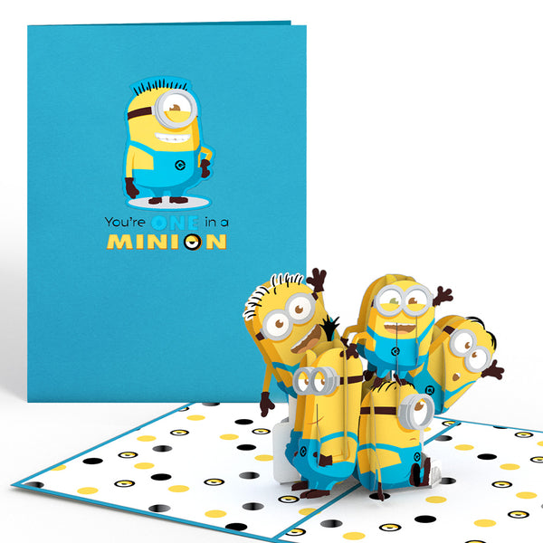 i love pop Despicable Me You're One in a Minion Pop-Up Card