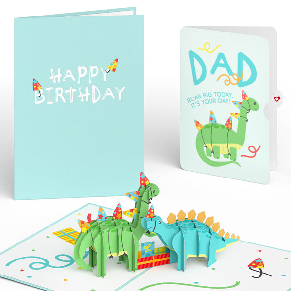 i love pop Dinosaurs Birthday Pop-Up Card and Sentiment Set for Dad
