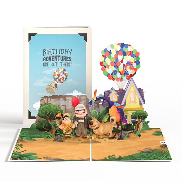 I Love Pop Disney And Pixar Up Birthday Adventures Pop-Up Card & Bouquet Bundle
