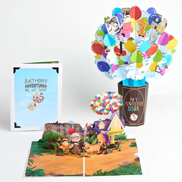 i love pop Disney and Pixar Up Birthday Adventures Pop-Up Card & Bouquet Bundle