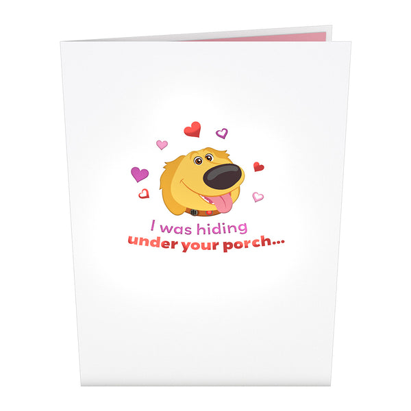 I Love Pop Disney And Pixar Up Dug Loves You Pop-Up Card