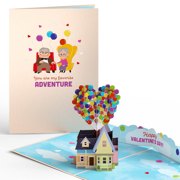 i love pop Disney and Pixar Up My Greatest Adventure Valentine Pop-Up Card