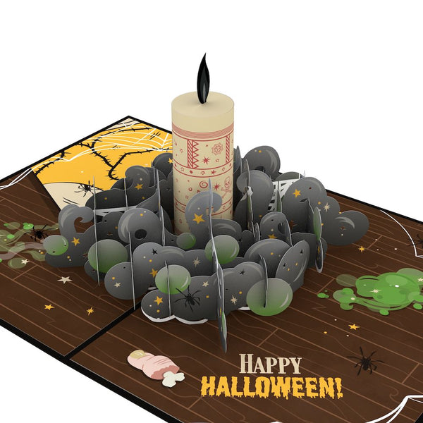 I Love Pop Disney Hocus Pocus Black Flame Candle Pop-Up Card