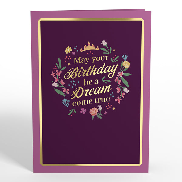 I Love Pop Disney Princess Birthday Dreams Come True Pop-Up Card