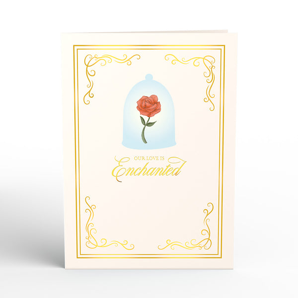 I Love Pop Disney's Beauty And The Beast Enchanted Love Pop-Up Card