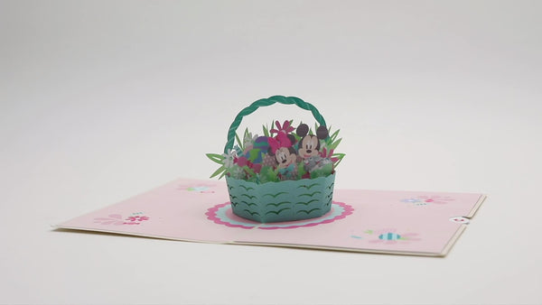 I Love Pop Disney's Mickey & Minnie Hello Easter Pop-Up Card