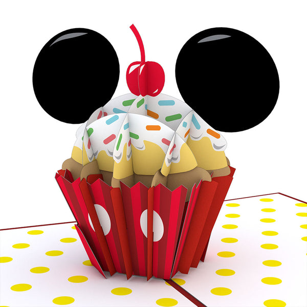 I Love Pop Disney's Mickey Mouse Birthday Cupcake Pop-Up Card