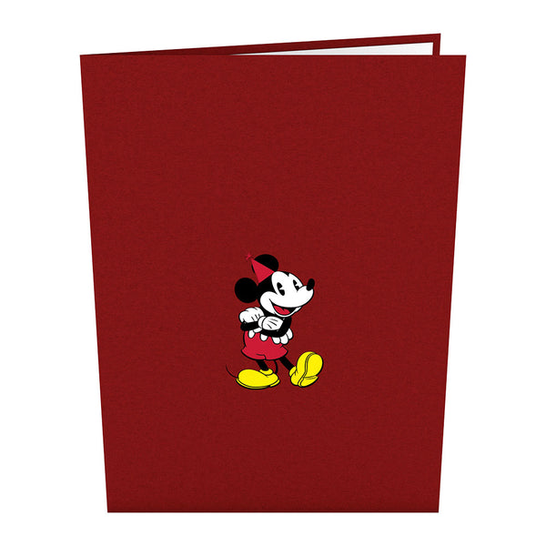 I Love Pop Disney's Mickey Mouse Birthday Cupcake Pop-Up Card