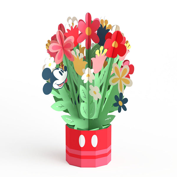 I Love Pop Disney's Mickey Mouse Birthday Wishes Card With Mini Bouquet