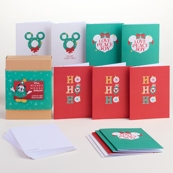I Love Pop Disney’s Mickey Mouse Holiday Box Set (Assorted 12-Pack): Paperpop® Card