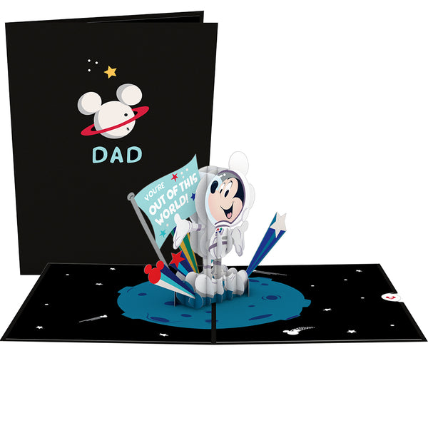 i love pop Disney's Mickey Mouse: Out of This World Dad Pop-Up Card