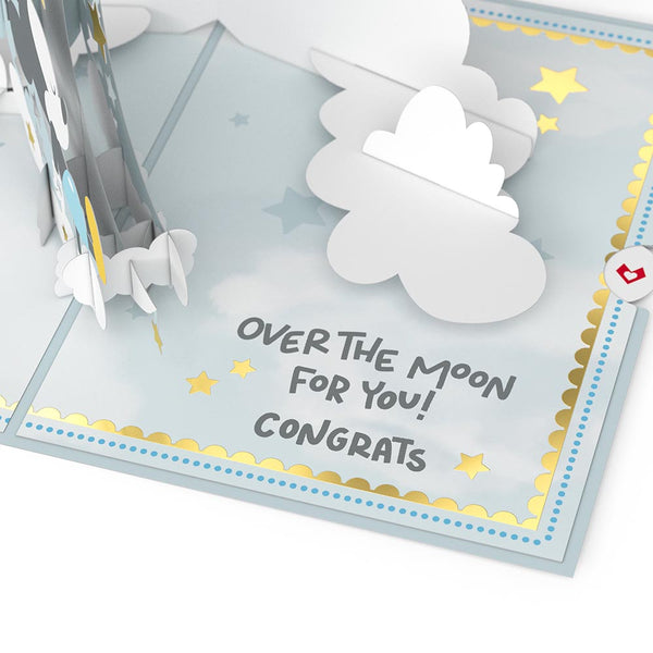 I Love Pop Disney's Mickey Mouse Over The Moon Baby Pop-Up Card