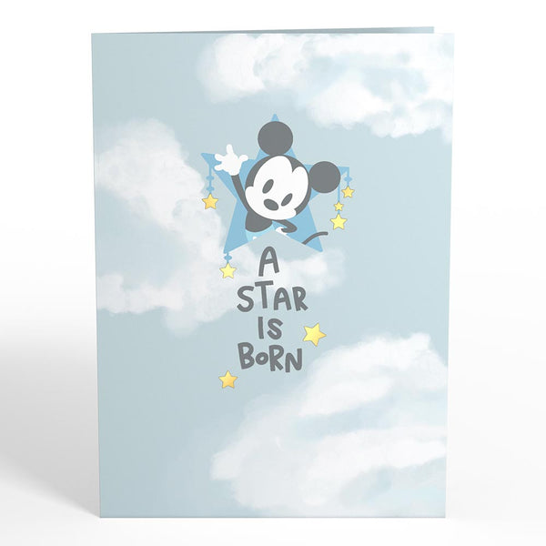 I Love Pop Disney's Mickey Mouse Over The Moon Baby Pop-Up Card