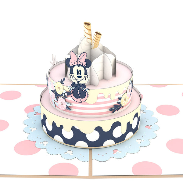 I Love Pop Disney's Minnie Mouse Birthday Cake Pop-Up Card