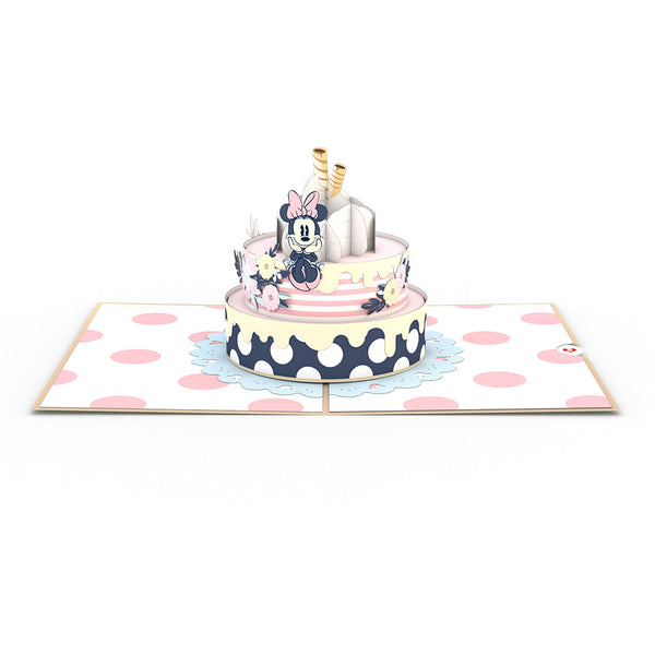 I Love Pop Disney's Minnie Mouse Birthday Cake Pop-Up Card
