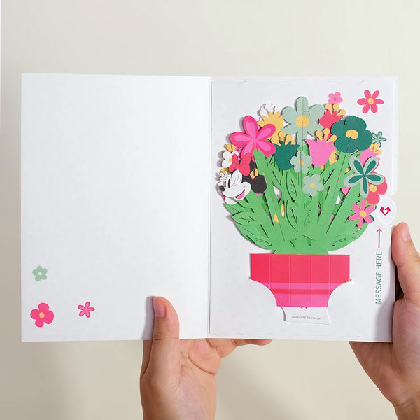 I Love Pop Disney's Minnie Mouse Birthday Wishes Card With Mini Bouquet