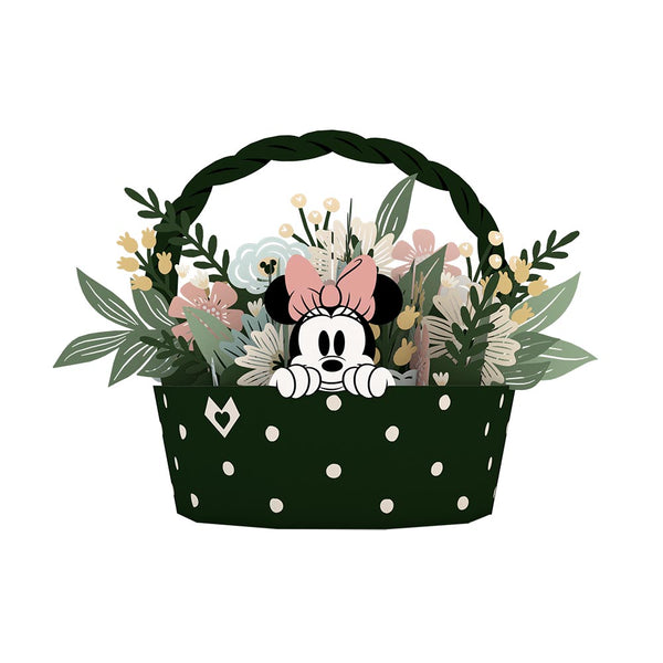 I Love Pop Disney's Minnie Mouse Flower Basket Decoration