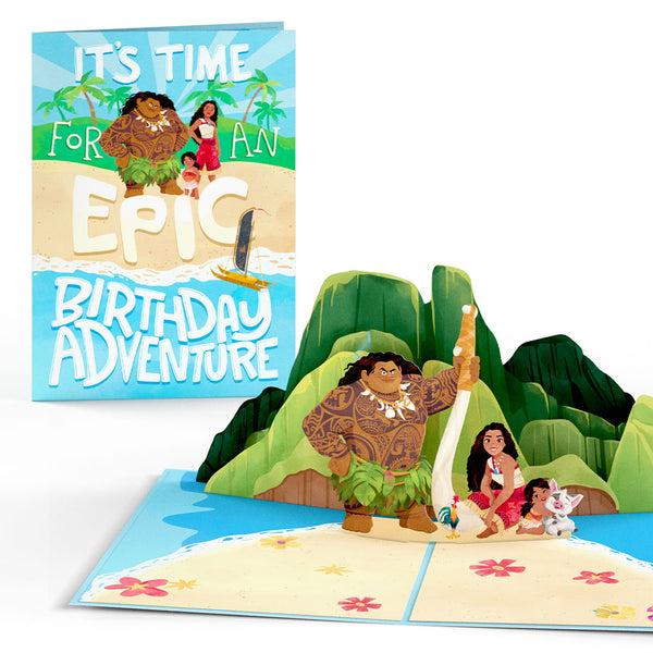 I Love Pop Disney’s Moana 2 Epic Birthday Pop-Up Card & Flower Buds Bouquet Bundle
