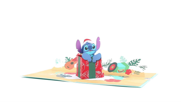 I Love Pop Disney’s Stitch Aloha Christmas Pop-Up Card