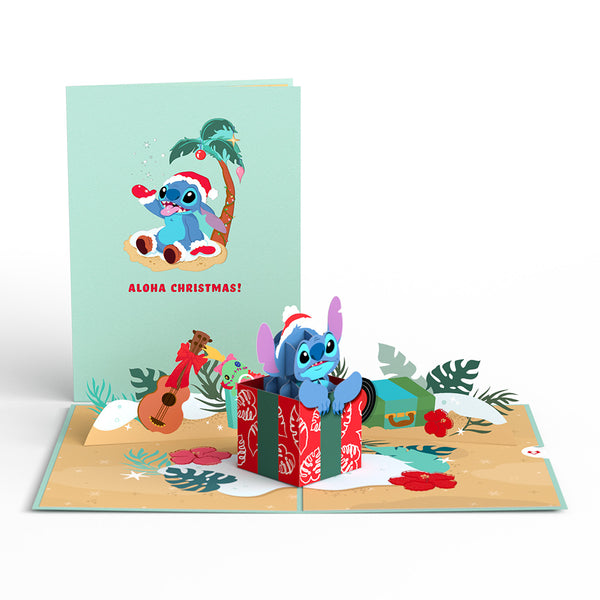 i love pop Disney’s Stitch Aloha Christmas Pop-Up Card
