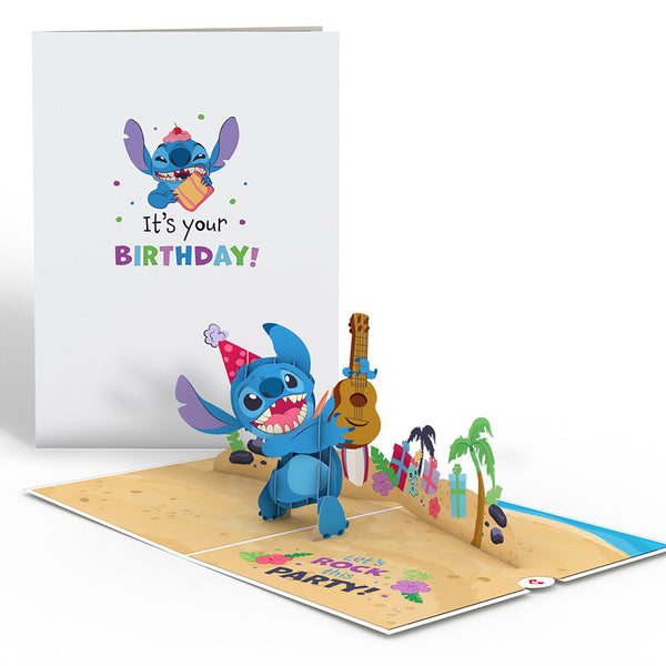 i love pop Disney's Stitch Rockin' Birthday Pop-Up Card