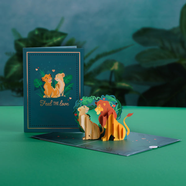 i love pop Disney's The Lion King Feel The Love Pop-Up Card