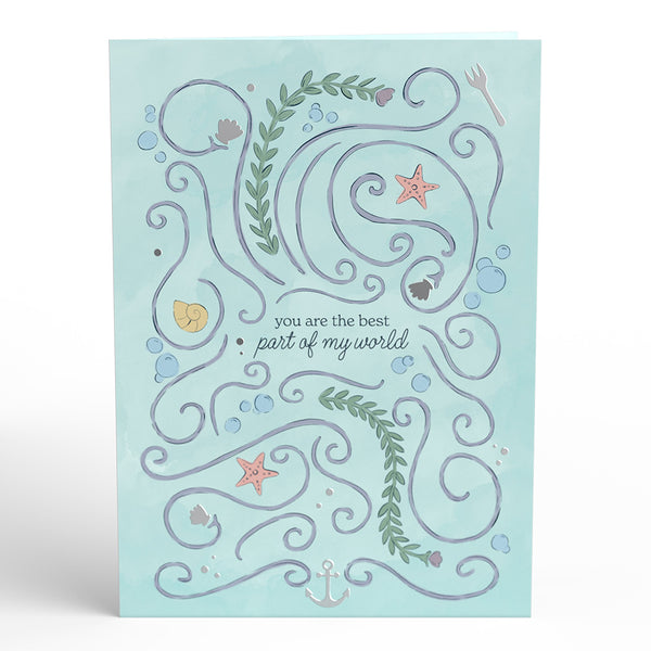 I Love Pop Disney's The Little Mermaid Ariel & Prince Eric Pop-Up Card