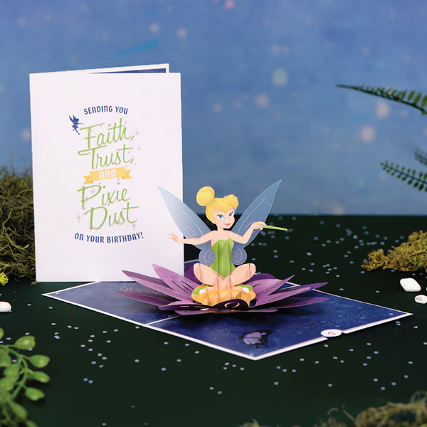 i love pop Disney's Tinker Bell Pixie Dust Birthday Pop-Up Card