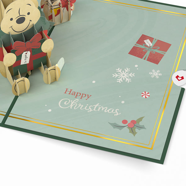 I Love Pop Disney's Winnie The Pooh Merry & Bright Christmas Pop-Up Card