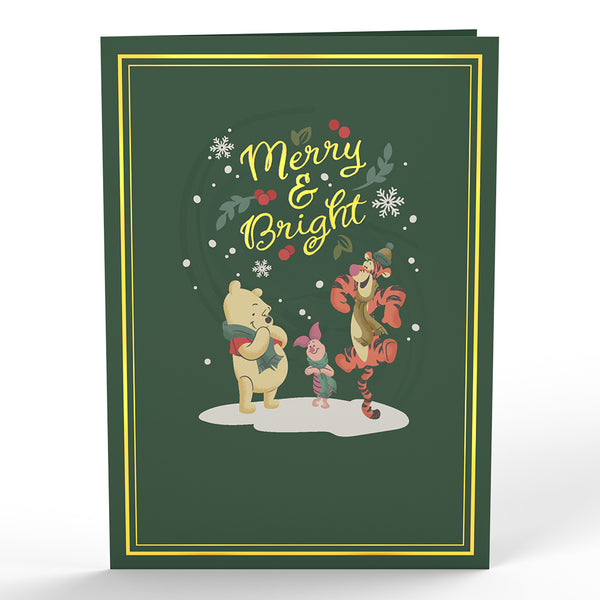 I Love Pop Disney's Winnie The Pooh Merry & Bright Christmas Pop-Up Card