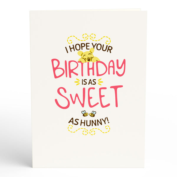 I Love Pop Disney’s Winnie The Pooh Sweet As Hunny Birthday Pop-Up Card