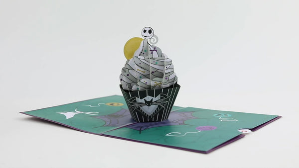 I Love Pop Disney Tim Burton's The Nightmare Before Christmas Birthday Cupcake Pop-Up Card
