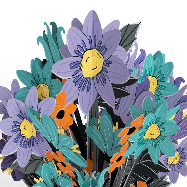 I Love Pop Disney Tim Burton’s The Nightmare Before Christmas Birthday Pop-Up Card & Flower Buds Bouquet Bundle