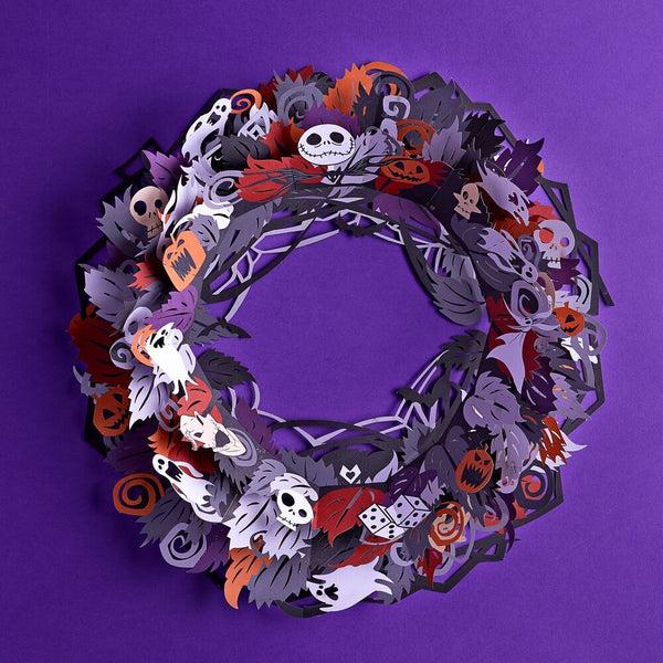 i love pop Disney Tim Burton's The Nightmare Before Christmas Halloween Wreath