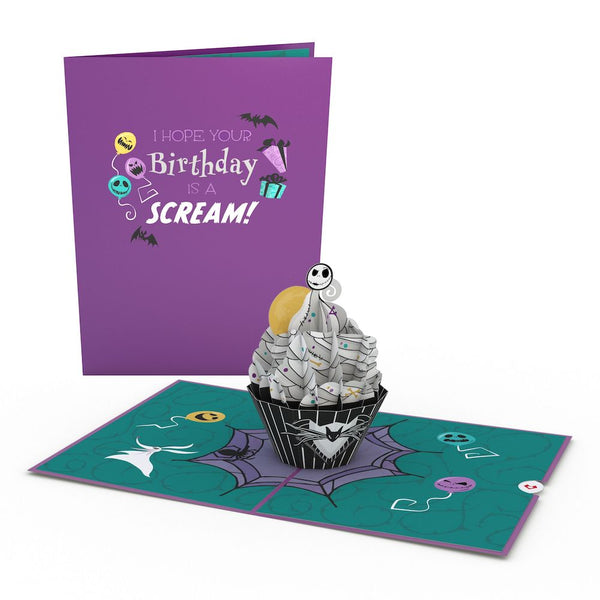 i love pop Disney Tim Burton's The Nightmare Before Christmas Birthday Cupcake Pop-Up Card