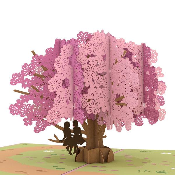 I Love Pop Dogwood Love Scene Purple Same Sex Female Pop-Up Card