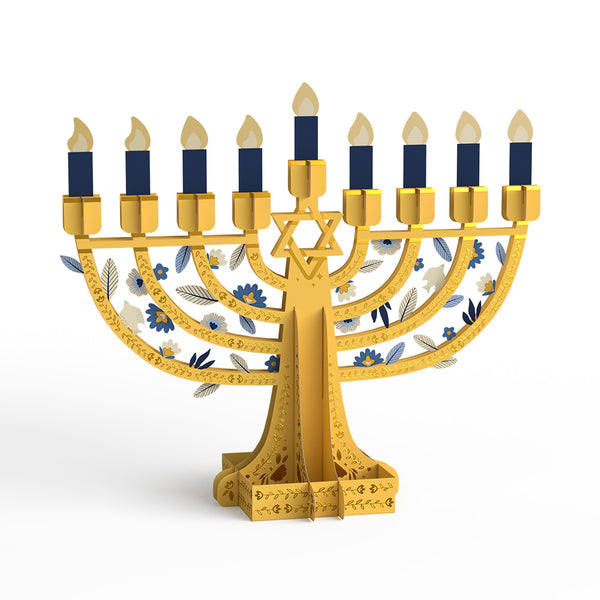 I Love Pop Elegant Interactive Menorah Giant Pop-Up Gift