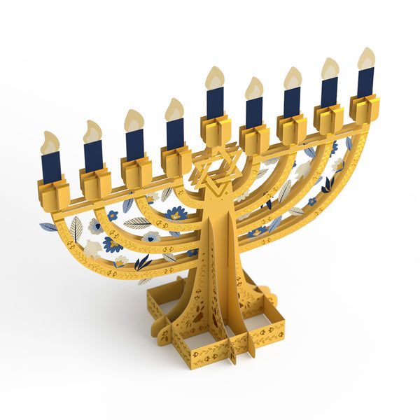 I Love Pop Elegant Interactive Menorah Giant Pop-Up Gift