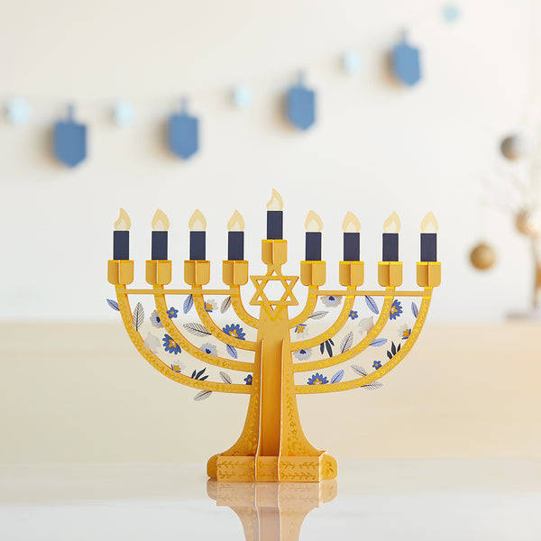 i love pop Elegant Interactive Menorah Giant Pop-Up Gift