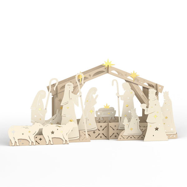 I Love Pop Elegant Nativity Decor Giant Pop-Up Gift
