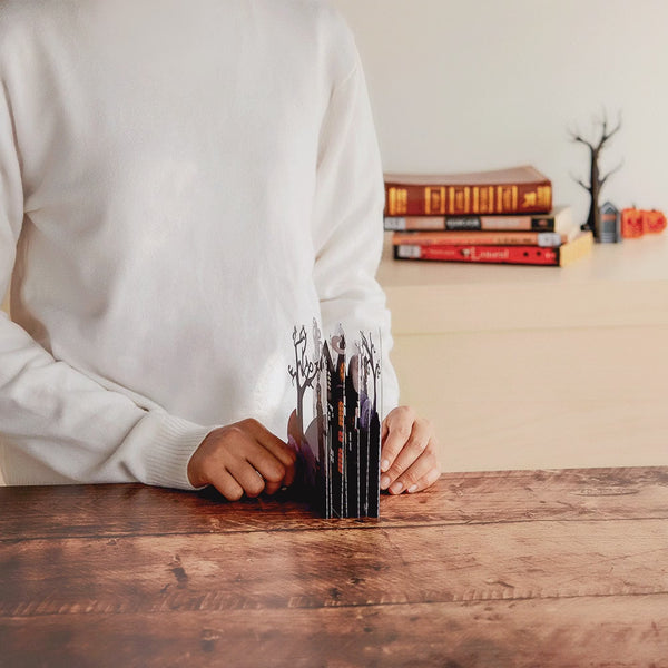 I Love Pop Enchantingly Eerie Halloween Village Loooooong Card™ (Expands To 2 Feet)