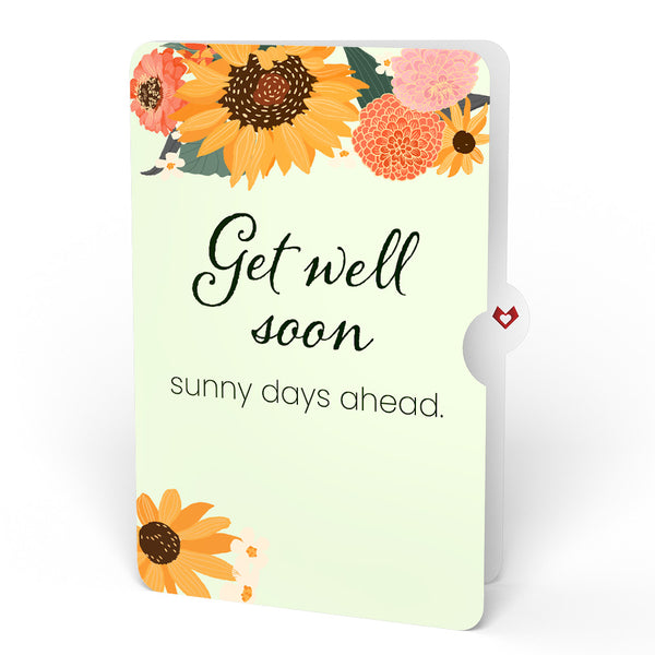 I Love Pop Fall Sunshine Get Well Soon Bouquet And Sentiment Set