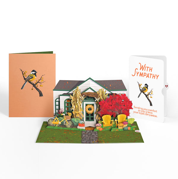 i love pop Fall Welcome Sympathy Pop-Up Card and Sentiment Set for Your Pet