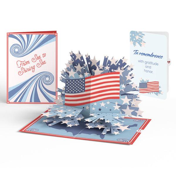 i love pop From Sea to Shining Sea Remembrance Pop-Up Card and Sentiment Set